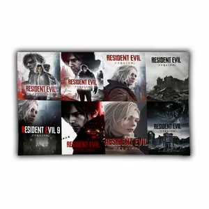 Resident Evil 9 Flag Tapestry, Survival Horror Game RE9 Collage For Gamer Fans, 3x5 Feet Indoor Wall Decor, Cool Video Game Gift | 250326.R3015.ID00