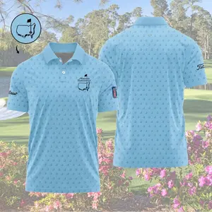 2026 Masters National Golf Polo Shirt – Light Blue Fan Gift Golf Club Style Apparel
