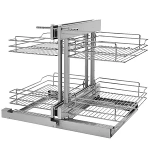 Rev-A-Shelf 18" Pull Out Blind Corner Kitchen Cabinet Organizer, 5PSP-18-CR
