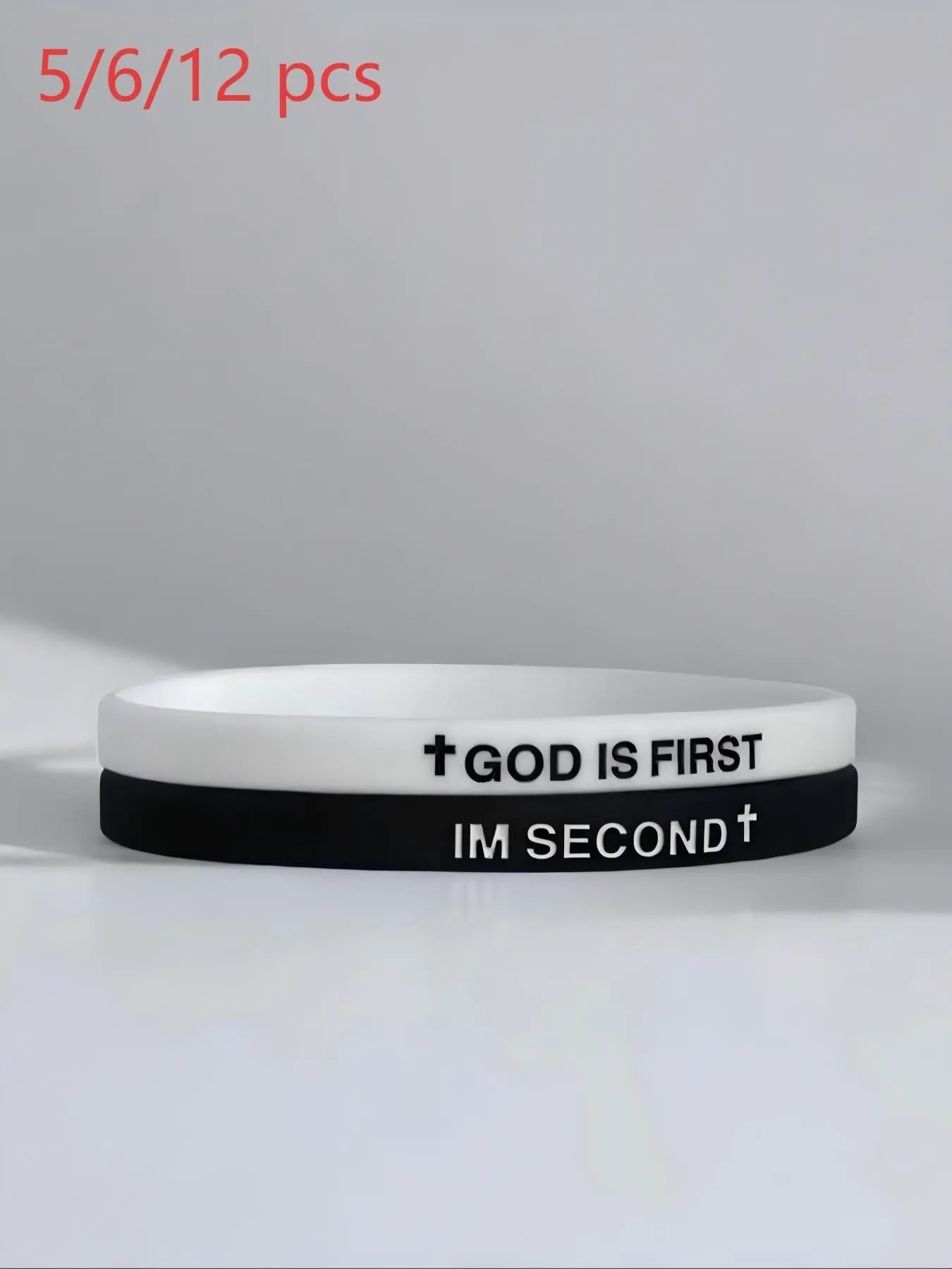 Christian Jesus Wristbands, Faith Prayer Bracelet, Bible Verse Bracelet, Inspirational God Is First Bracelet for Spiritual Strength, Stylish Religious Jewelry for Women & Men