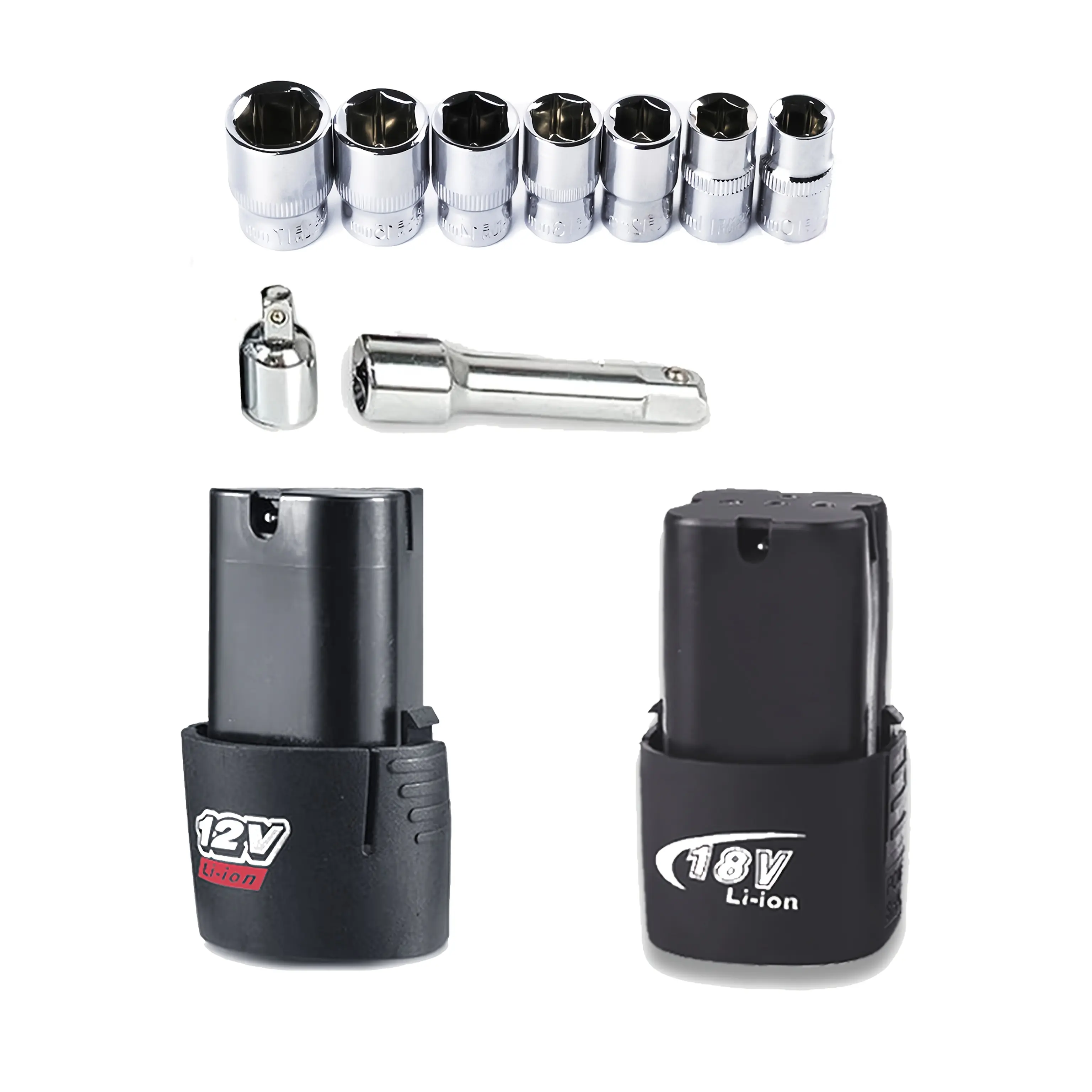 Electric Ratchet Wrench - 12V/18V Lithium-ion Battery , 3/8" Socket Head Compatible with Cordless Power Tools (Tool Body Not Included)
