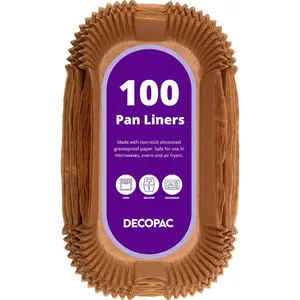 2lb loaf pan liners 100 pack nonstick siliconized greaseproof paper baking liner for baking bread cakes banana bread parchment paper air fryer liner