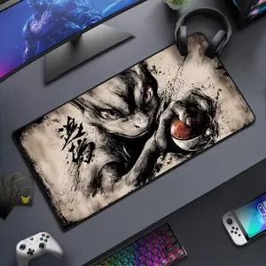 Mewtwo Illustration XL Gaming Desk Mat Premium Aesthetic Desk Pad Extended Mouse Pad for Setup & Office