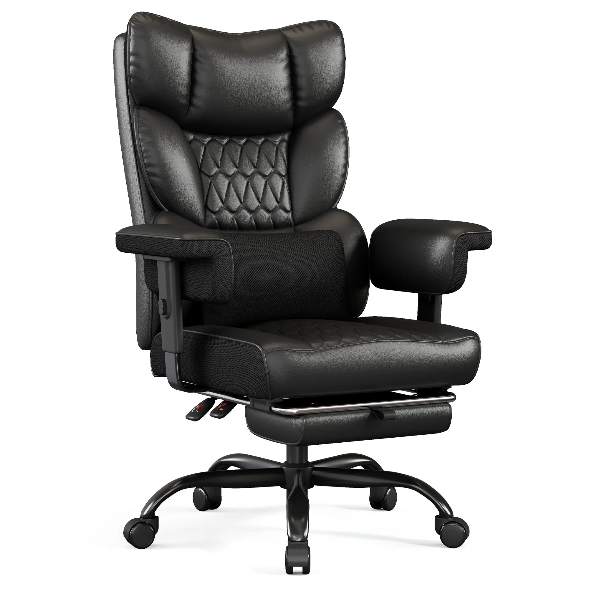 Misolant  Big and Tall Office Chair, Computer Chair with Soft Adjustable Armrests, Ergonomic Gaming Chair with Breathable Linen Design, Executive Chairs with Footrest  MI-3053