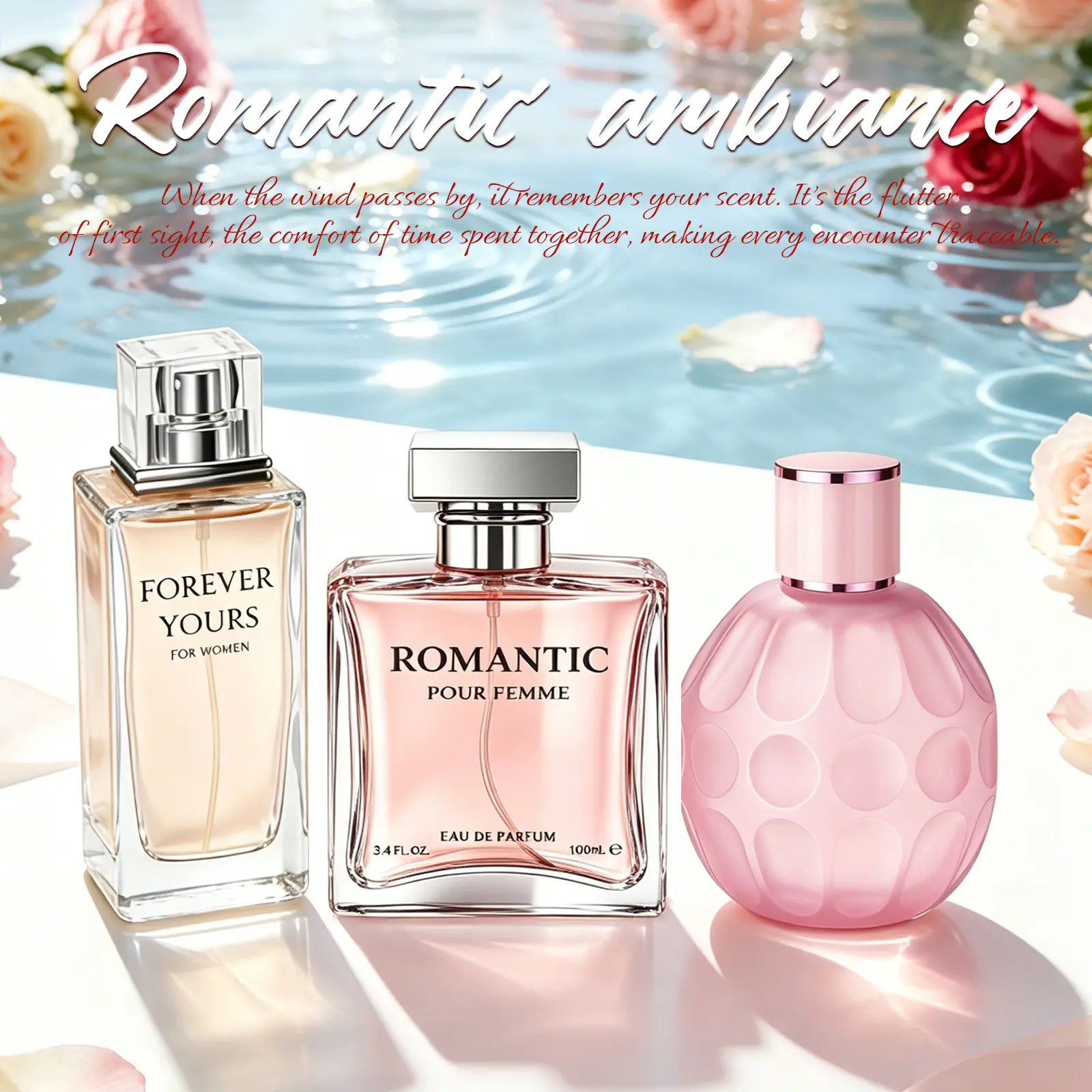 Women's 3-Pack 10.1oz Luxe Perfume Collection - Fresh, Gift Box, Juicy, Luxury Scent, Madagascar Vanilla Fragrance Sets - Quince Lychee Musk, Pear Vanilla Sandalwood, Amber Berry Woods - Everyday Elegance, Fresh Fragrance Sets, Gift Box Fragrance Sets