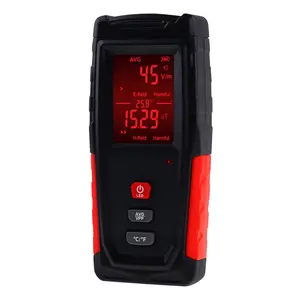 ILEM-280 Digital EMF Tester Electric and Magnetic Field Radiation Detector Temperature Measure with Color-screen Display and Rechargeable Battery Handheld Tool