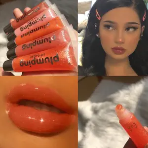 Wet Cherry Gloss Plumping Lip Gloss - Moisturizing Lip Plumper with Hydrating Formula, Shiny Finish, and Big Lip Effect