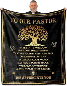 Pastor Blanket, Pastor Appreciation Gifts for Men, Pastor Gifts, Pastor Appreciation Decorations, Christian Gifts for Men, Religious Gifts for Men Home Bedroom Decor