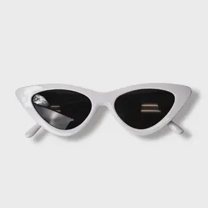 Cat Eye Sunglasses-White