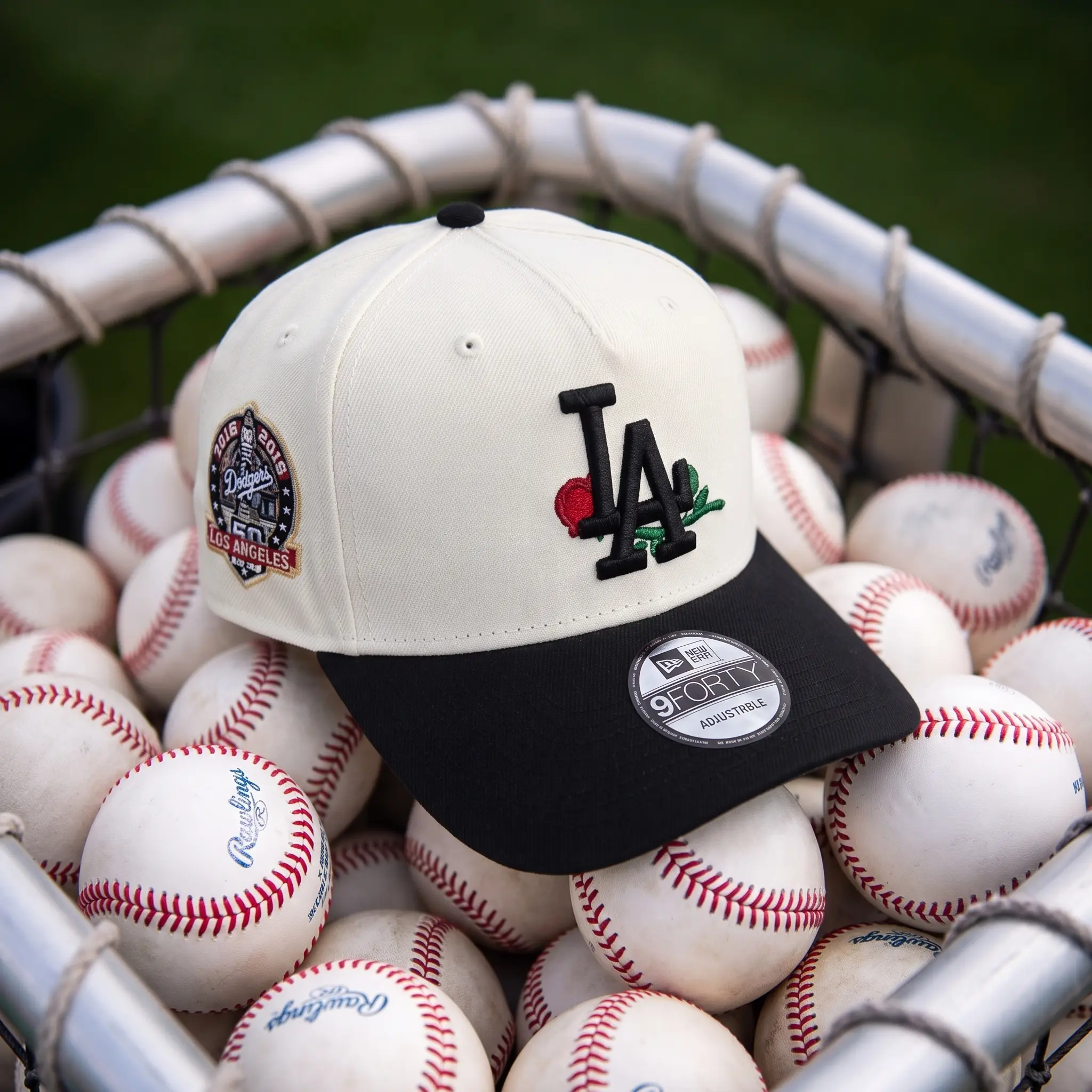 New Era 59FIFTY MLB Baseball Cap – NY Yankees & LA Dodgers Anniversary Side Patch, Adjustable Baseball Hat, Adjustable Fit Sports Collectible Headwear