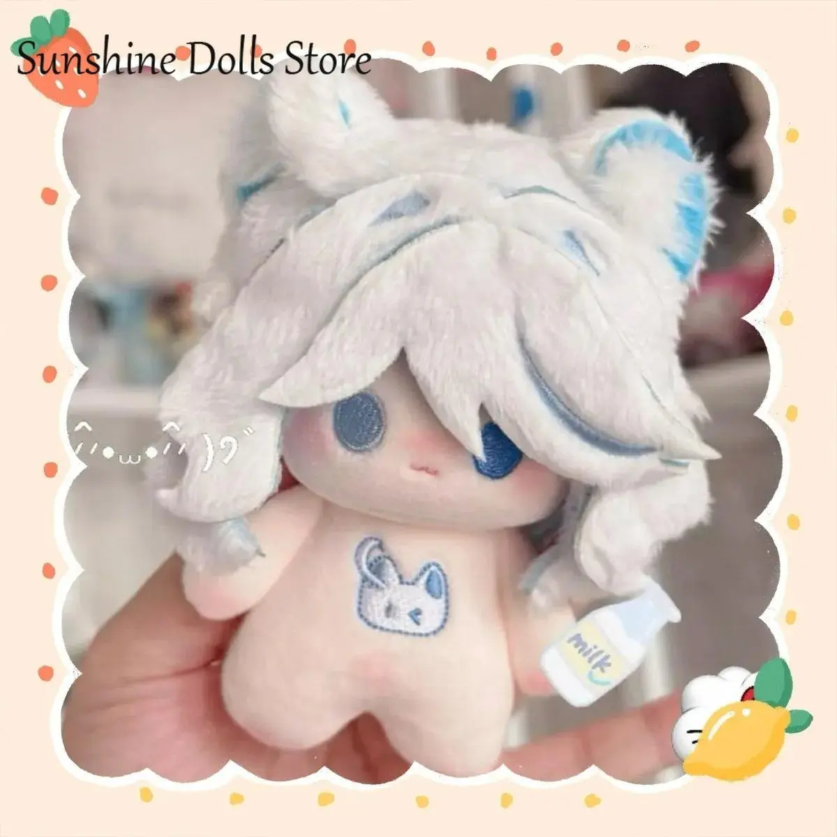 10CM Anime Genshin Impact Furina Kawaii Doll Anime Figure Plush Cotton Stuffed Toy Puppet Cosplay Birthday Mascot Xmas Gifts