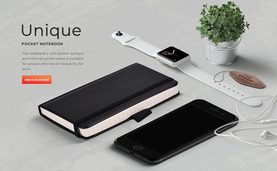 Pocket Notebook, Small Notebook, 2-Pack Total 320 Pages,3.7" x 5.7" Pocket Notebook (2 Pack, Black1)