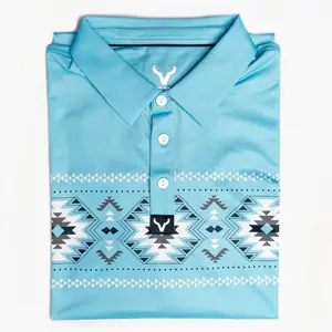 Vexil Brand - Polo - Aztec - Light Blue
