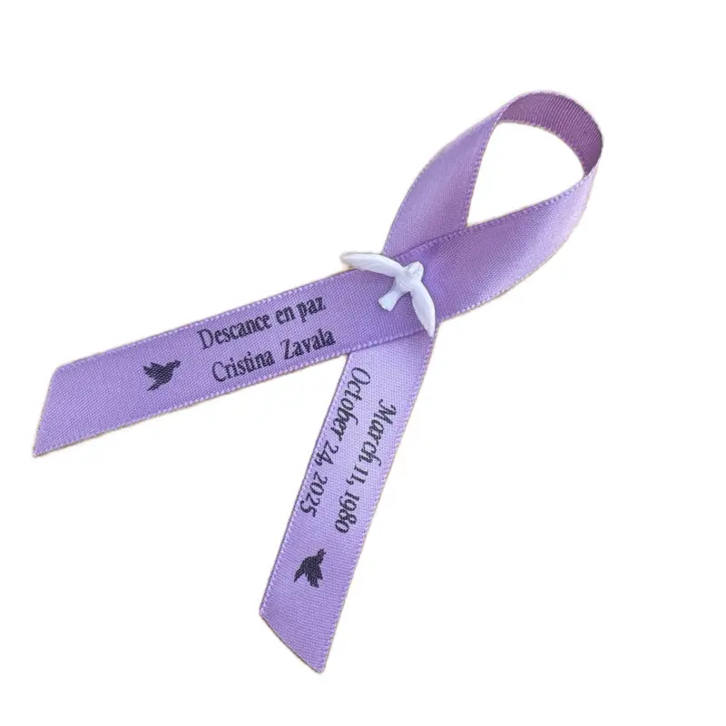 12 Personalized Office Stationery Gift Wrapping Ribbons - Custom Text Print (Black Gold, Hot Pink, Lavender) with 22 Characters Per Tail, Text Space, Add Personalization for Baptism, Event Decor Celebrate Scenarios
