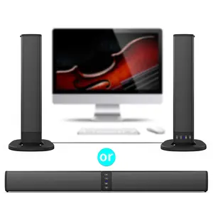 Dazone Sound Bar, 2 in 1 Detachable Separable Bluetooth Soundbar Bass Speakers with AUX RCA TWS Connection, TV Speakers Soundbar for Smart TV for Home Theater Audio