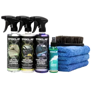 Interior Detailing Kit - Interior Cleaning Bundle for Leather, Fabric, Upholstery & Dash  - Detailing Products