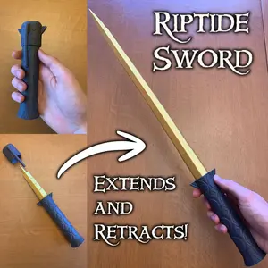 Riptide Cosplay Sword Pen | EXTENDABLE and RETRACTABLE Riptide Cosplay Sword Pen | EXTENDABLE and RETRACTABLE