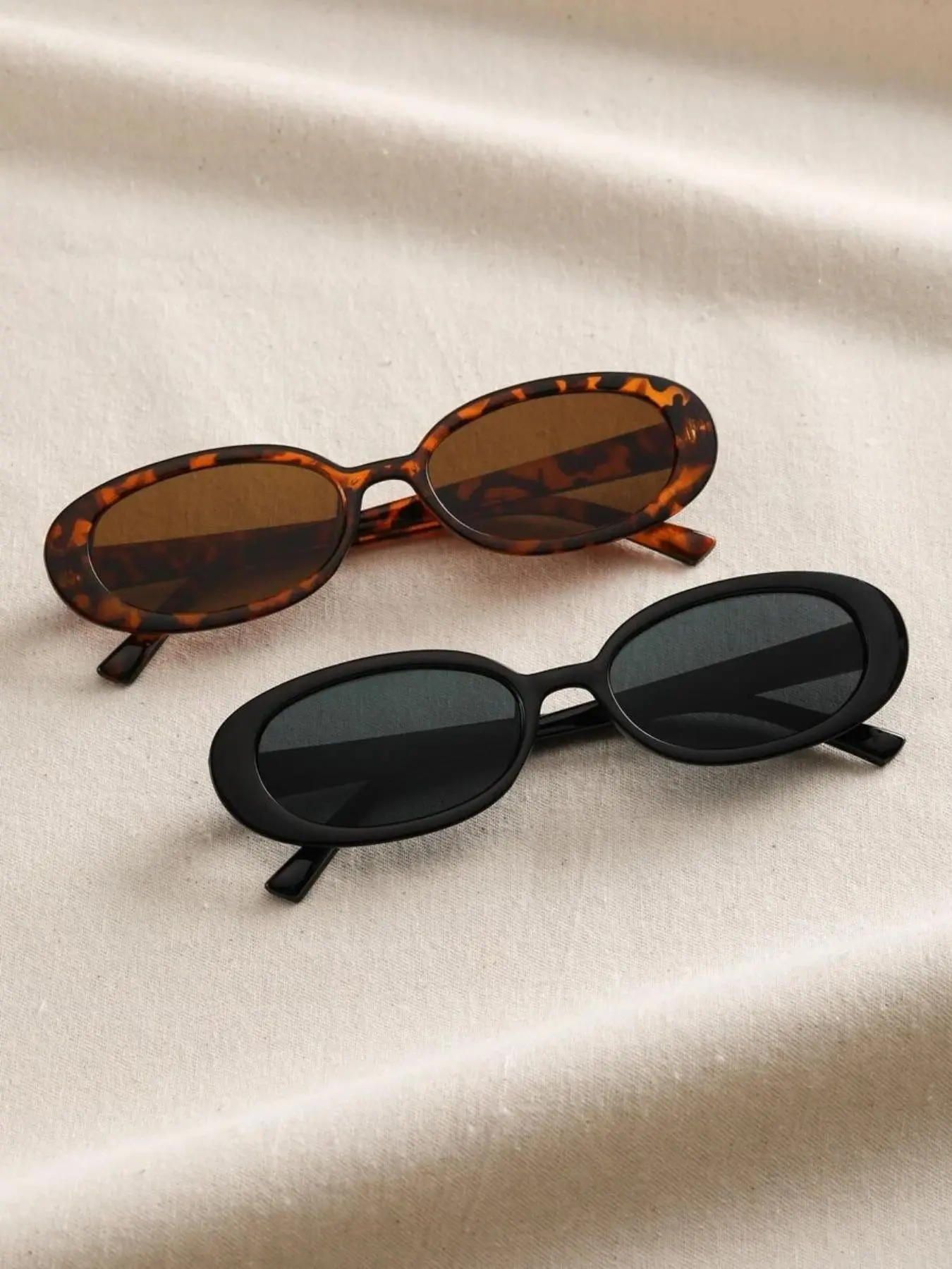 2 Pairs Summer Oval Frame Eyeglasses, Casual Shades, New Stylish Travel Accessories for Women & Men, Lightweight Eyewear for Outdoor Activists, Ideal Gift, Summer Sunglasses