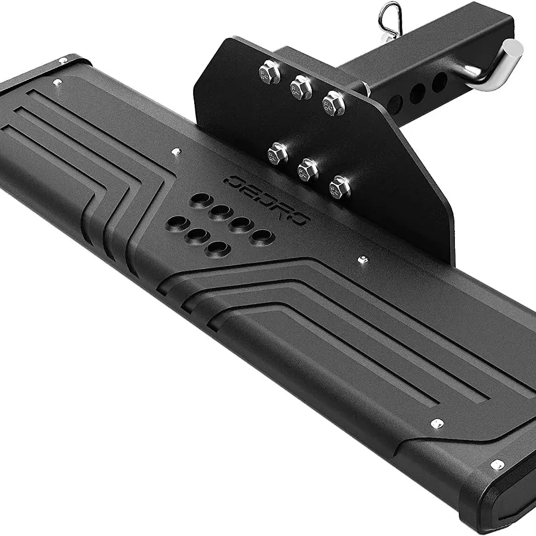YITAMOTOR Aluminum Towing Hitch Steps for Truck/Car/SUV Vehicles with 2" Hitch Receiver, Rear Bumper Guard Protector