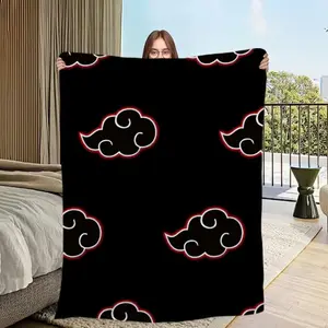 Sasukes N-Narutos Akatsukis Blanket Comfortable Skin Friendly Living Room Bed Bedroom Blanket Suitable for Travel and Gifts