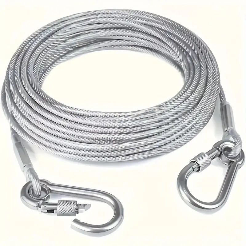 Stainless Steel Clothesline Set, Portable Design for Indoor Outdoor Use, Durable & Rust-Resistant, Perfect for Camping Bathroom Dorms, Laundry