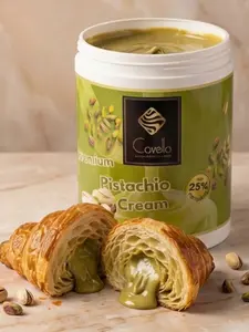Premium Pistachio Cream Spread  Real Pistachios – Dessert Filling for Croissants, Cakes & Waffles | Dubai Chocolate (2lb/1kg))