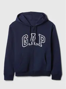Relaxed Gap Logo Zip Hoodie