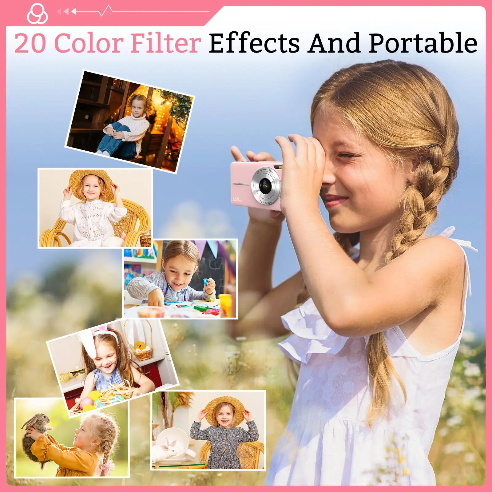 Digital Camera, 1080P & 44MP, 32G Memory Card, 16X Digital Zoom, Compact & Portable Digital Camera Photos For Teens & Beginners, Gift #TOP PICKS,Boys & Men gifts