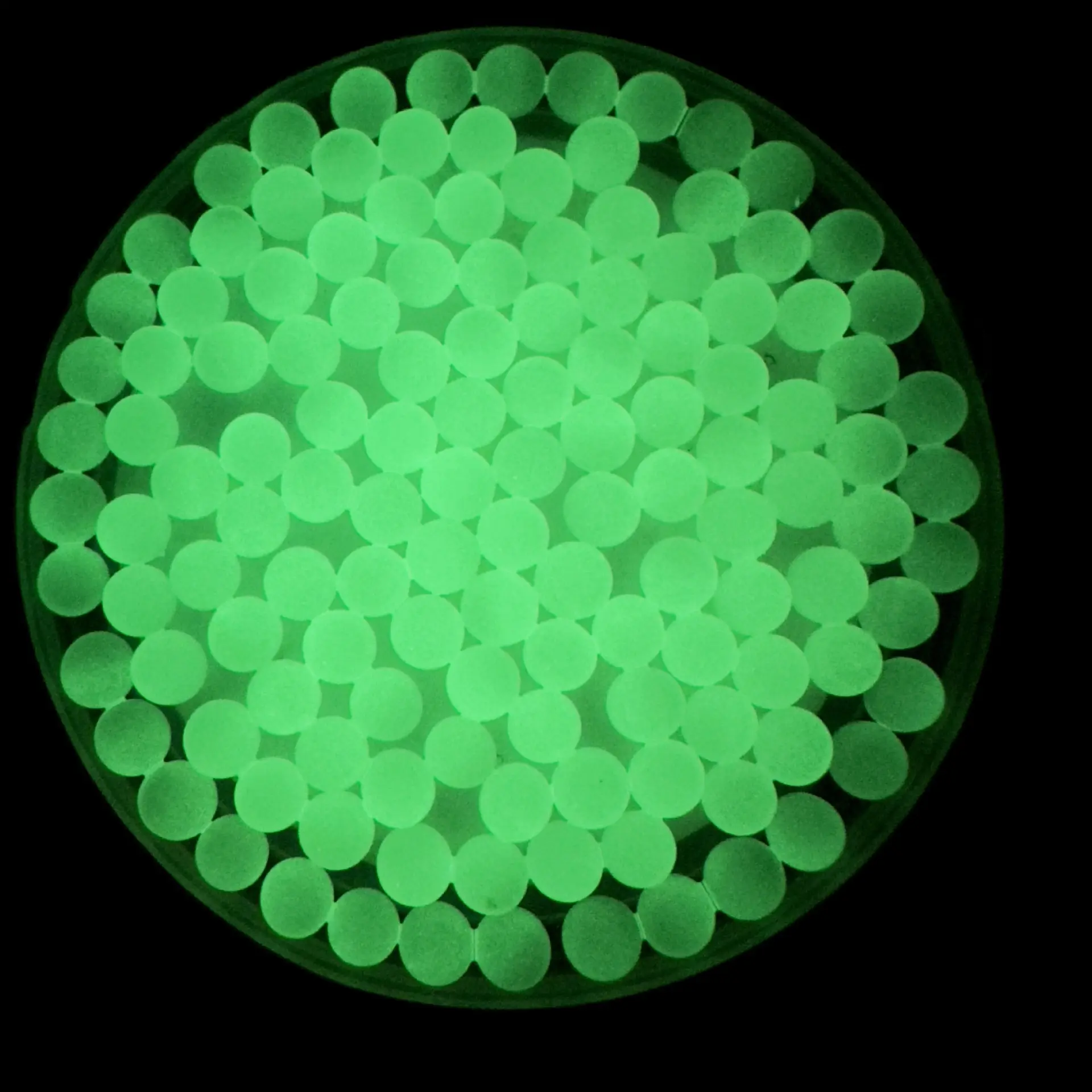 Glam Modern Glow-in-the-Dark Small Round Green Transparent Vase Filler Balls - 5000-Piece Bag, Non-Toxic Eco-Friendly Home Supplies, Hydroponics Filler for Indoor Plants, Multiple Holidays Room Decor (Industry Standard Size)