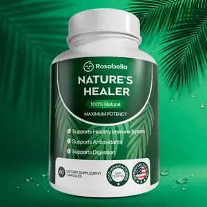 Rosabella Natural Healer – Organic Superfood Immune & Digestive Support – 60 Capsules – Plant-Based Supplement for Detox, Bloating Relief, and Gut Wellness for Women & Men