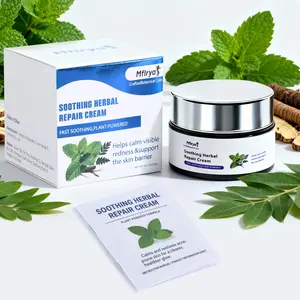 Mfilya Soothing Herbal Repair Cream Plant-Powered Moisturizer for Sensitive Skin & Skin Barrier Care Calms Visible Redness