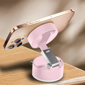 Vacuum Magnetic Suction Cup Folding & Rotating Bracket, Universal Vacuum Rotating Bracket, Mobile Phone Bracket for Home Office