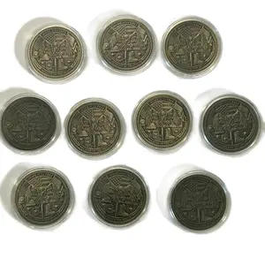 10 Pcs Military Veteran Coins - Collectible Set Featuring Detailed Designs and Patriotic Symbols Ornaments Decor