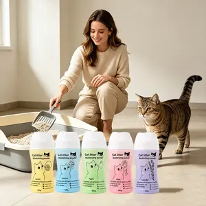 500g Pet Cat Litter Deodorizer Powder, 5 Scents Available, Easy to Use, Suitable for All Types of Cat Litters, Convenient and Effective