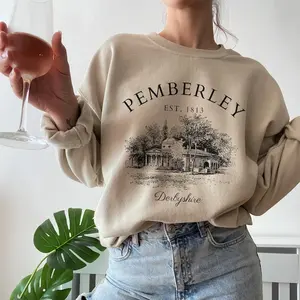 [ sale of to 50%] Pride and Prejudice sweatshirt Jane Austen gift Pemberley light academia shirt literature literary book shirt bookish reading bibliophile