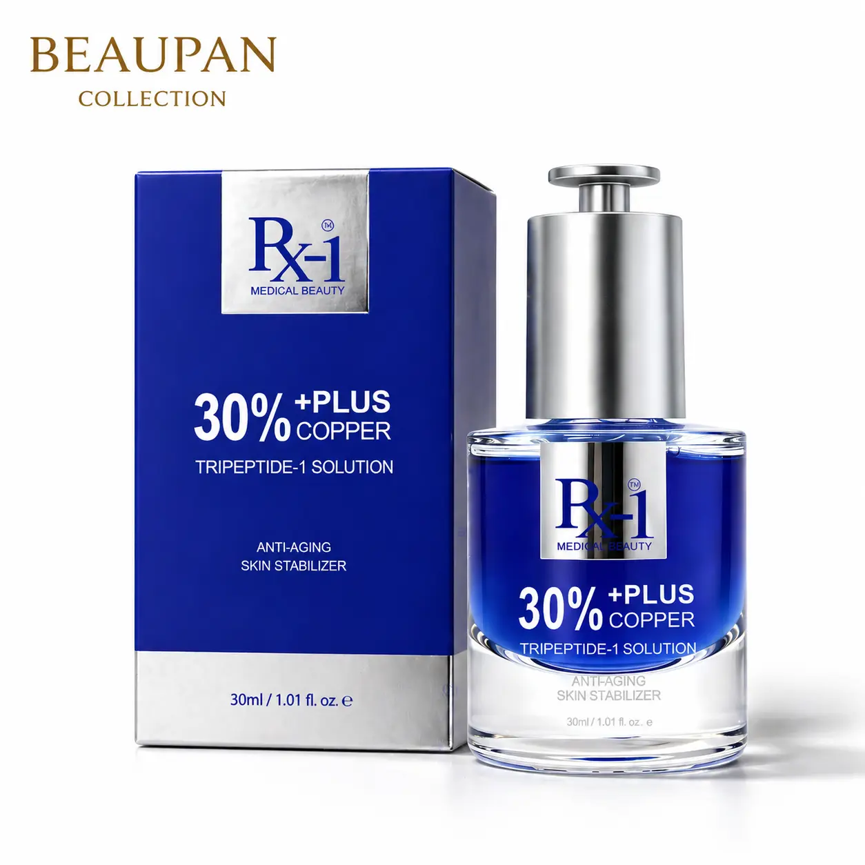 BEAUPAN Collagen Firming Serum, Anti-Aging Face Moisturizer to Hydrate & Plump Skin with Copper Tripeptide-1 & Glyceryl Glucoside Formula, Collagen Lift