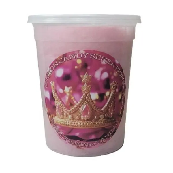 Sweet 16 Pink Vanilla Gourmet Cotton Candy - Cotton Candy Sensations 200+ Flavors - Fun Treats - Birthday Party Favors