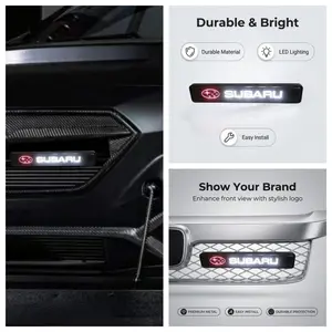 Waterproof LED Front Grille Logo Light Illuminated Grille Badge Light Fit for Subaru WRX WRX STI Forester Outback Crosstrek Impreza Legacy Ascent BRZ