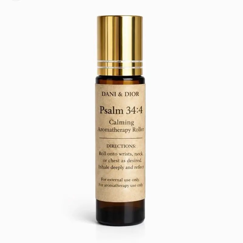 Dani & Dior Psalm 34:4 Calming Body Oil Roller 10ml for External Use Only