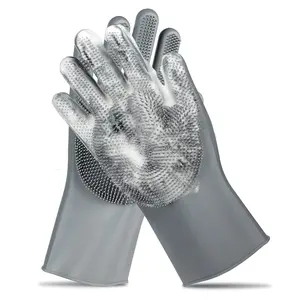 【NewYear2026】Pet Grooming Gloves - Gentle Dog Bathing Shampoo Brush - Massage Mitt with Enhanced Five Finger Design - Efficient Deshedding Glove for Dogs, Cats, Rabbits and Horses - 1 Pack