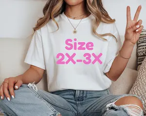 Live Build Your Own Gildan Tshirt - Size 2X-3X Cotton Top with Custom Transfer Option