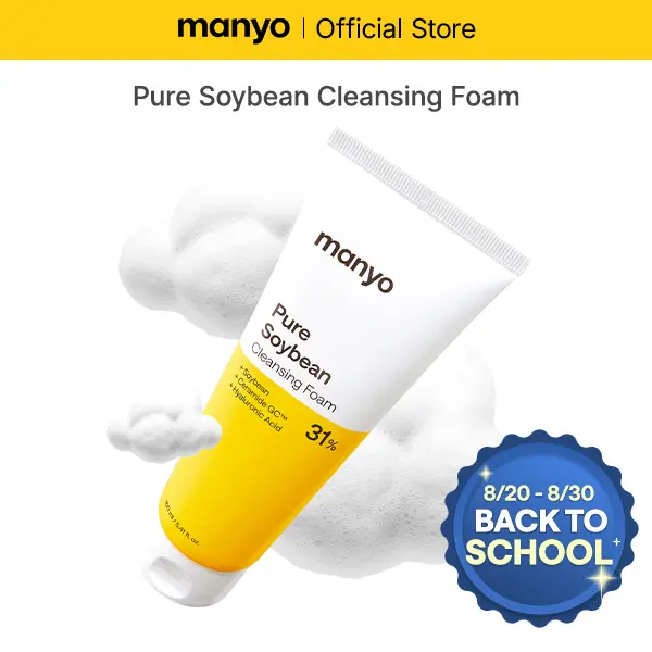 Pure Soybean Cleansing Foam, Facial Cleanser, for Double Cleansing, Pore Cleaner, Blackhead Remover, Acne Face Wash, Korean Skin Care, 5.4 fl oz (160ml)