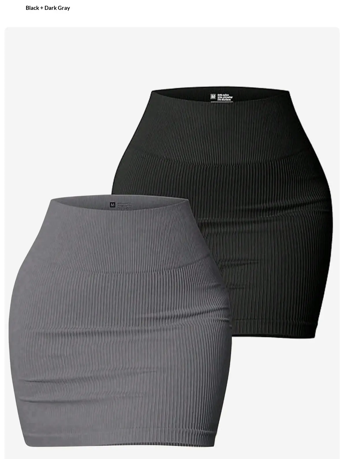 Women's Trendy High-Waisted Ribbed Shaping Bodycon Mini Skirt - Tummy Control, Smooth Fabric, Highly Stretchy Slim Fit, Breathable, Versatile Base Layer for Everyday Vibe, Multi-Color Options, Casual Minimalist Bottom Pair with Tops