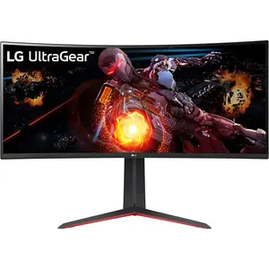 LG Ultragear QHD 34-Inch Curved Gaming Monitor 34GP63A-B, VA with HDR 10 Compatibility and AMD Freesync Premium, 160Hz, Black LG