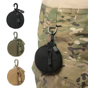 Compact MOLLE Pouch Accessory, Upgraded EDC Pouch, Tactical Organizer – Lightweight Bag, Can be used as a coin purse, keychain wallet, or wireless earbuds case, Versatile Storage Bag, Portable Organizer