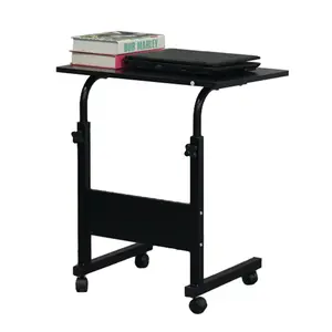 Karl Home Black Removable Side Table with Baffle – Made of E1 15MM Chipboard & Steel