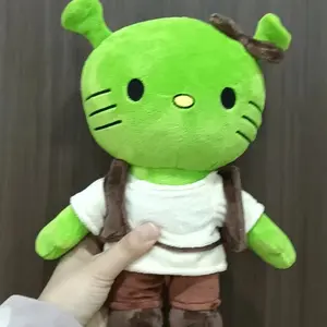 10.2inch Anime Hello Kitty Artist Plush Toy for Kids Fans Cosplay Birthday Holiday Gifts Collect Christmas Room Decoration