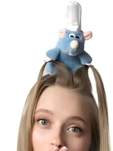 Cute Mouse Ears Headband for Adults, Soft Fabric, Plush Animal Costume, Animal Theme, Perfect for Christmas Parties, Cosplay & Photo Props, Fun Gift Idea, All Seasons Use