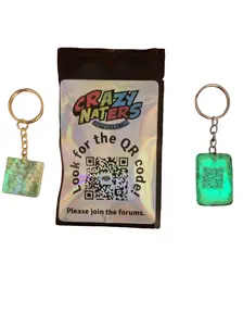 Crazy Naters QR Coded Keychains for Crazynaters Com with Glow in the Dark Feature and Unique Design