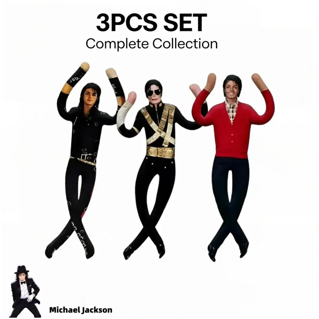 Michael Jackson Plush Doll Collectible Figure, Poseable MJ Articulated Toy for Display, King of Pop Fan Memorabilia Decor, Unique Music Gift for Collectors, Super Fans and Pop Culture Enthusiasts